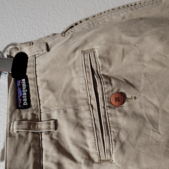patagonia High Waist Khaki Chino Shorts Vintage 90's Casual Gorpcore Men's 34 - Picture 3 of 13